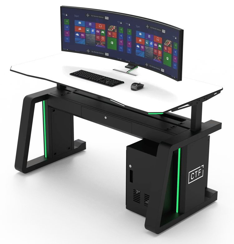 K Class - 1 Operator - Height Adjustable  with workstation cabinet 05  (1)