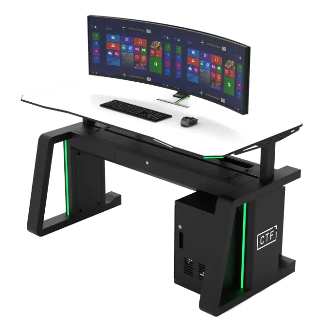 K Class - 1 Operator - Height Adjustable  with workstation cabinet 05_ 1-1